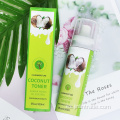 Extracto de coco hidratante con blanqueamiento personalizado Spray de tóner facial